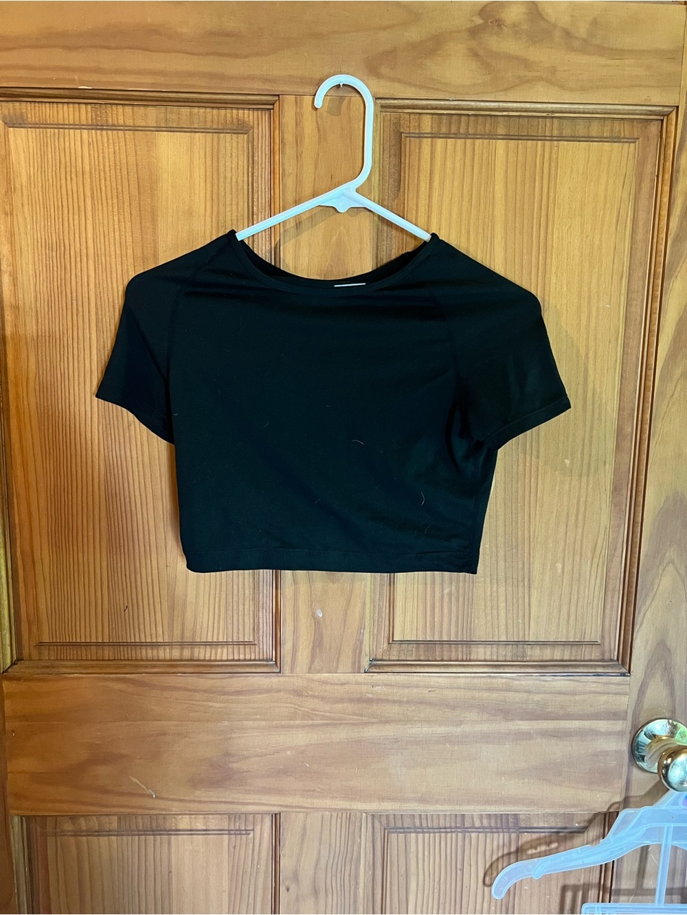 Black Crop Top Tee - Women's Short Sleeve